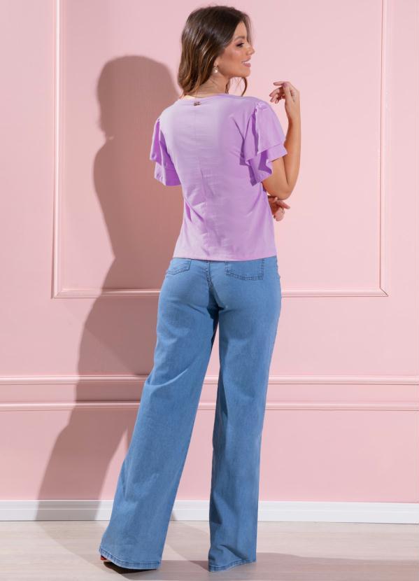 Quintess - Blusa Lilás com Mangas Duplas 4
