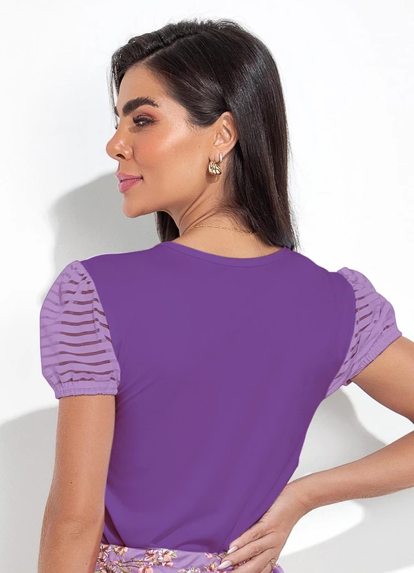 Moda Pop - Blusa Lilás em Malha 2