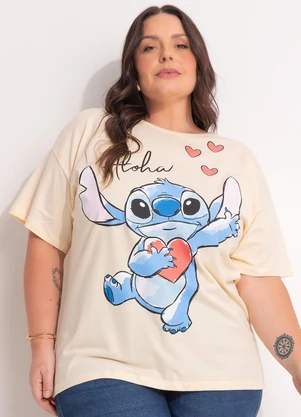 Disney - Blusa Lilo & Stitch Amarelo - DISNEY