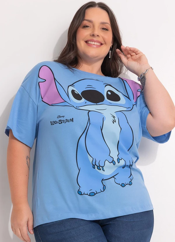 Disney - Blusa Lilo & Stitch Azul