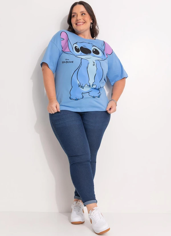 Disney - Blusa Lilo & Stitch Azul 3