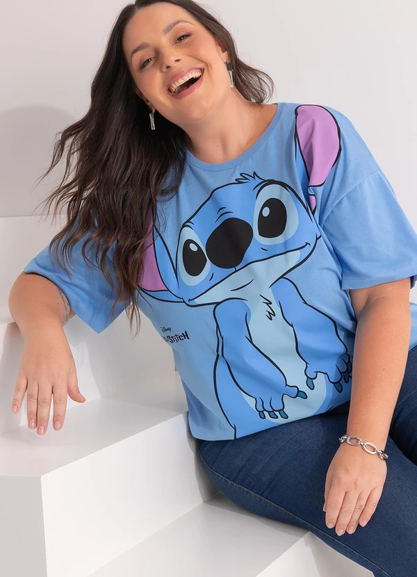 Disney - Blusa Lilo & Stitch Azul 4