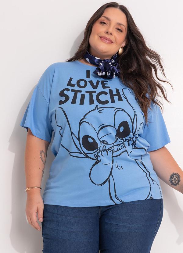 Blusa Lilo & Stitch Azul 3