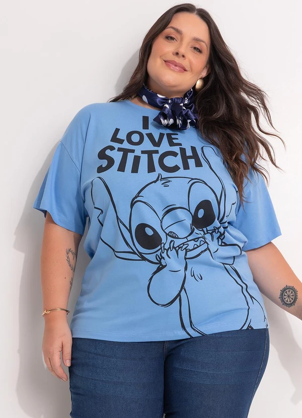 Disney - Blusa Lilo & Stitch Azul 3