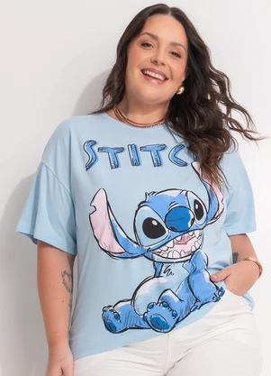 Disney - Blusa Lilo & Stitch Azul - DISNEY