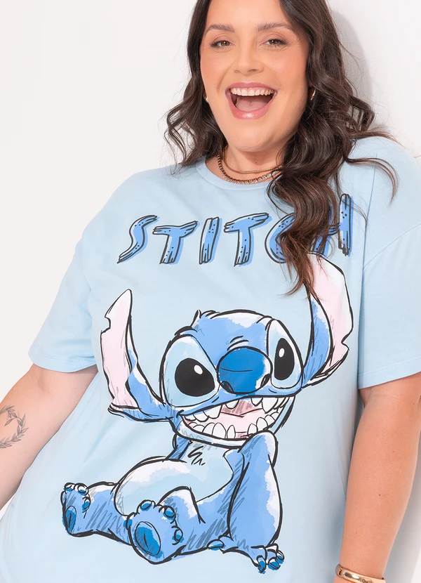 Disney - Blusa Lilo & Stitch Azul 5