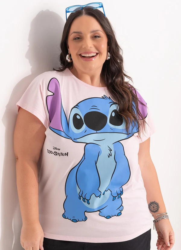 Disney - Blusa Lilo & Stitch Rosa