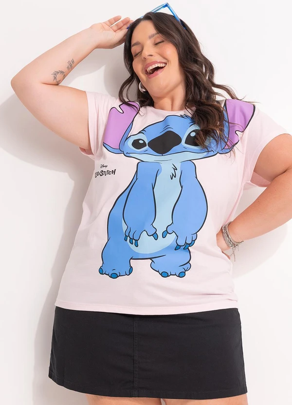 Disney - Blusa Lilo & Stitch Rosa 3