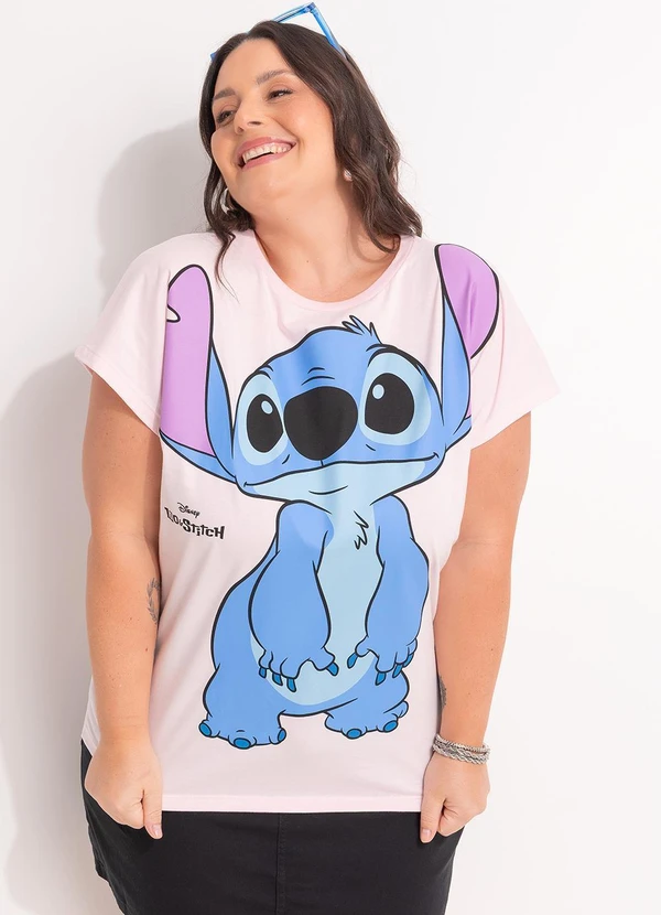Disney - Blusa Lilo & Stitch Rosa 5