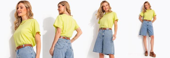 Blusa Lima em Malha de Algod�o