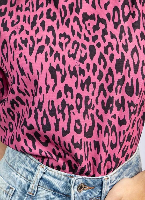Amo Brand - Blusa Lindsay Manga Curta Pink 5