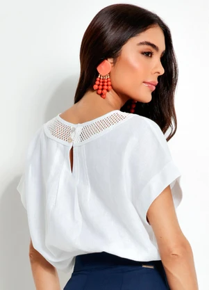 Souq - Blusa Linho Off White - SOUQ