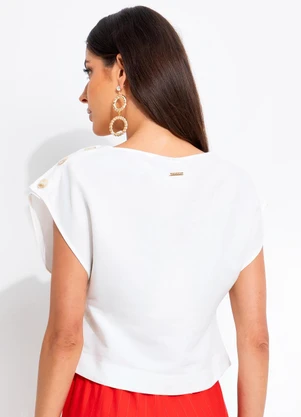 Colcci - Blusa Linho Off White - COLCCI