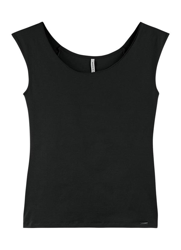 Rezzato - Blusa Lisa Adulto Feminino Preto