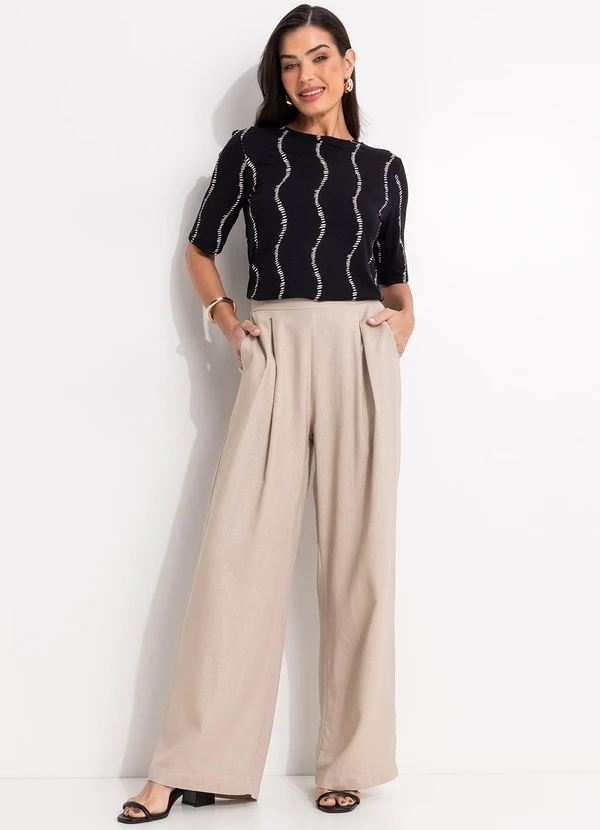 Quintess - Blusa Listra Renovada em Malha de Viscose 7