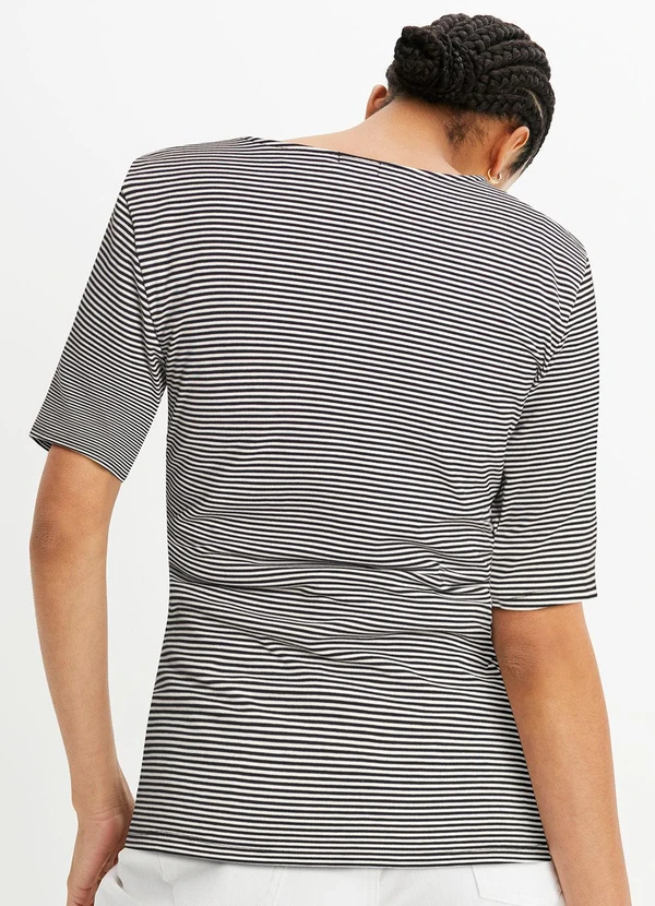 bonprix - Blusa Listrada em Canelado 2