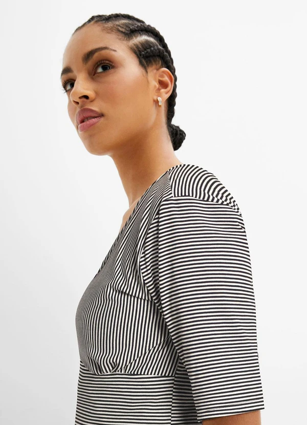 bonprix - Blusa Listrada em Canelado 5