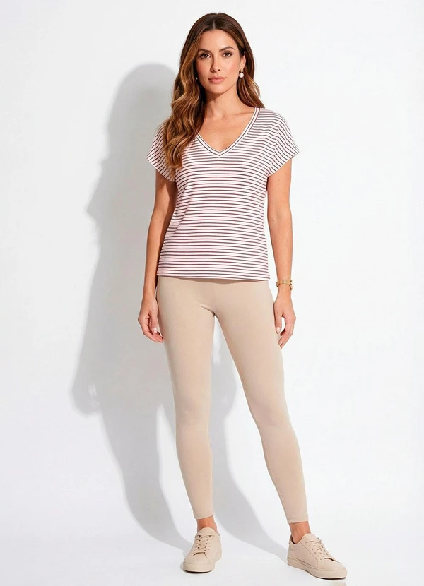 Quintess - Blusa Listrada em Malha Canelada 6