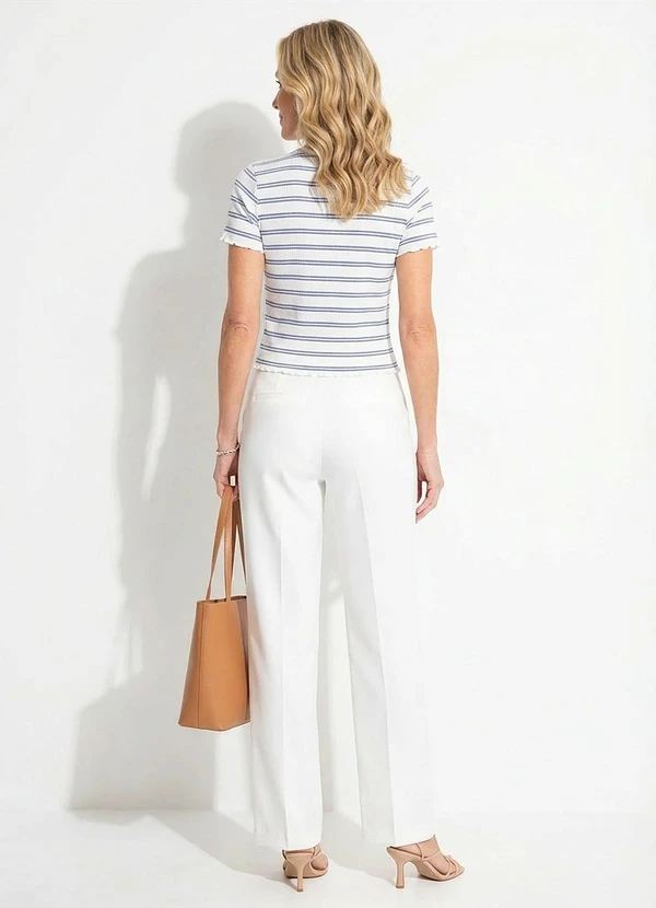 Quintess - Blusa Listrada em Malha Canelada 4