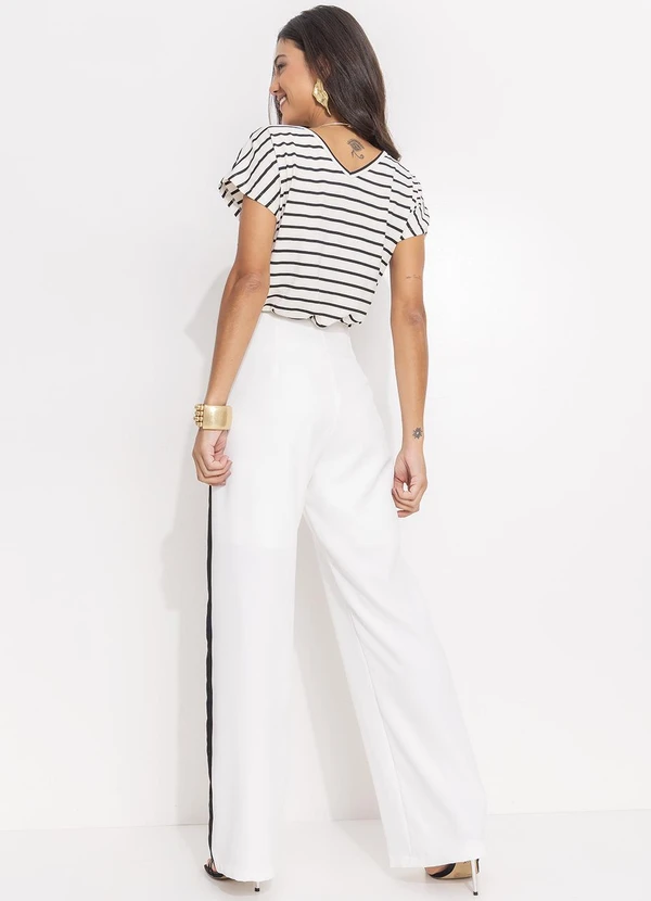 Quintess - Blusa Listrada em Malha de Viscose 4