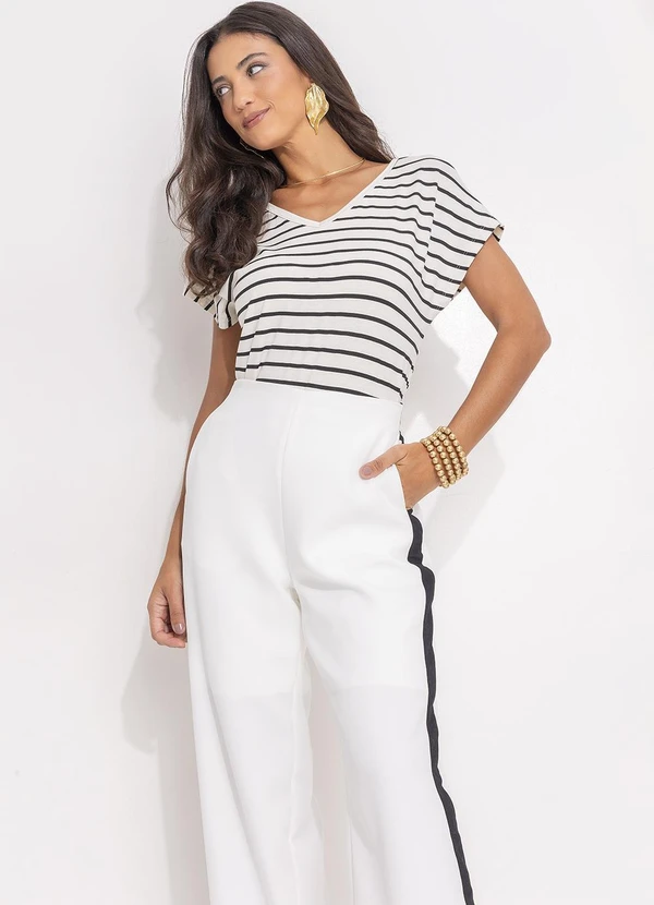 Quintess - Blusa Listrada em Malha de Viscose 7