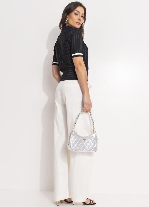 Colcci - Blusa Listrada Preto 4