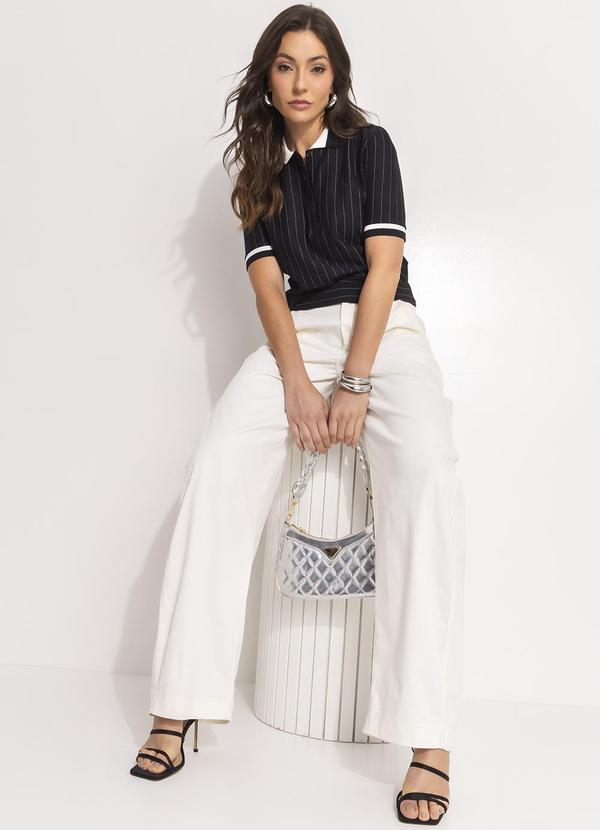 Colcci - Blusa Listrada Preto 6