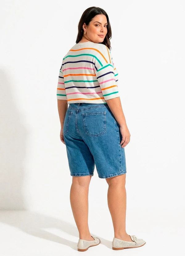 Quintess - Blusa Listrada Tricô 2