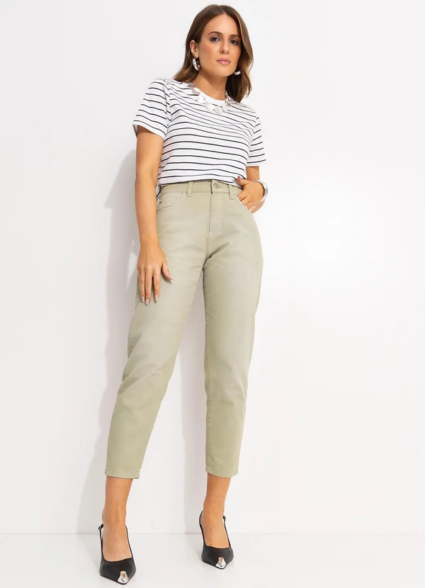 Quintess - Blusa Listrado Branco e Preto em Malha de Algodã 5