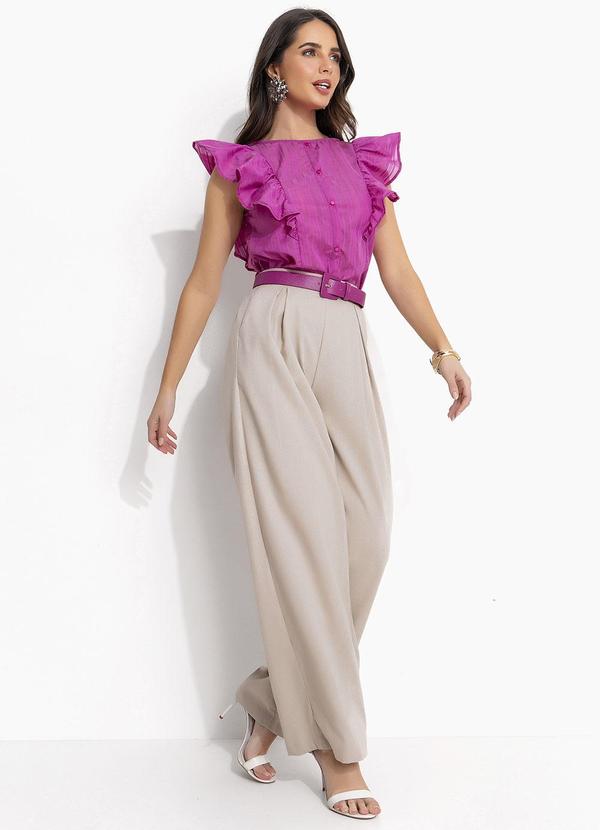 Quintess - Blusa Listrado Devorê em Tecido Plano Devorê 5