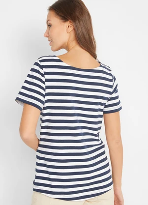 bonprix - Blusa Listrado em Meia Malha Listrada - BONPRIX