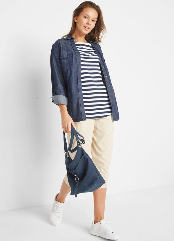 bonprix - Blusa Listrado em Meia Malha Listrada 3