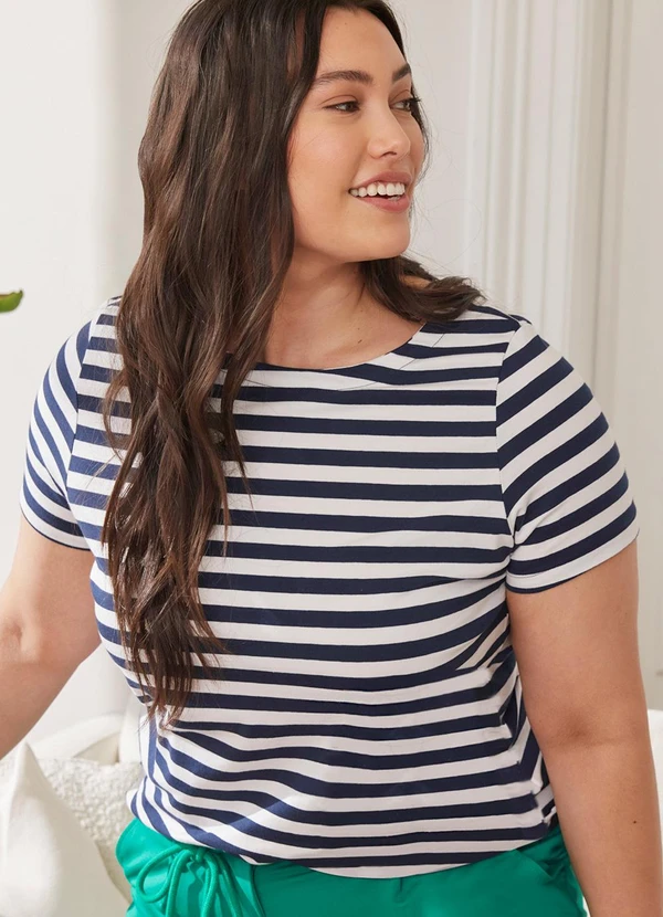 bonprix - Blusa Listrado em Meia Malha Listrada 5