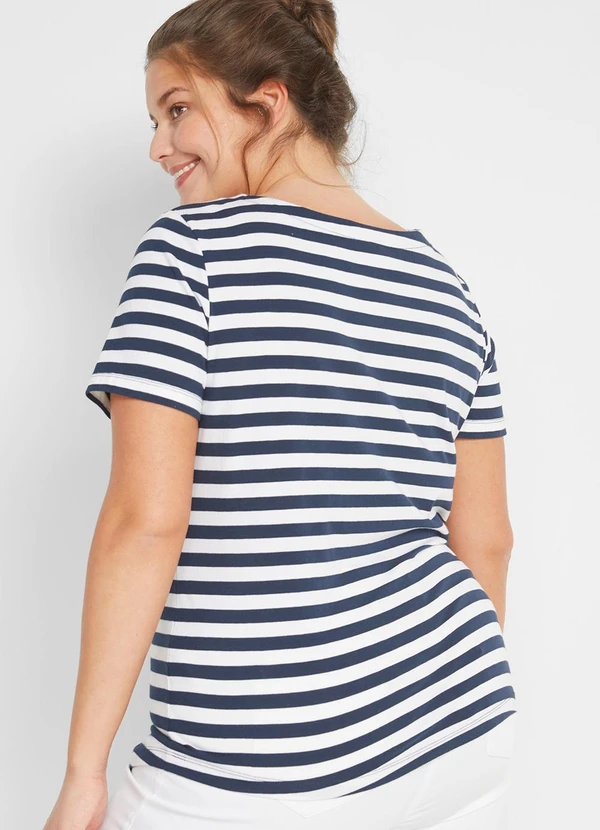 bonprix - Blusa Listrado em Meia Malha Listrada 6