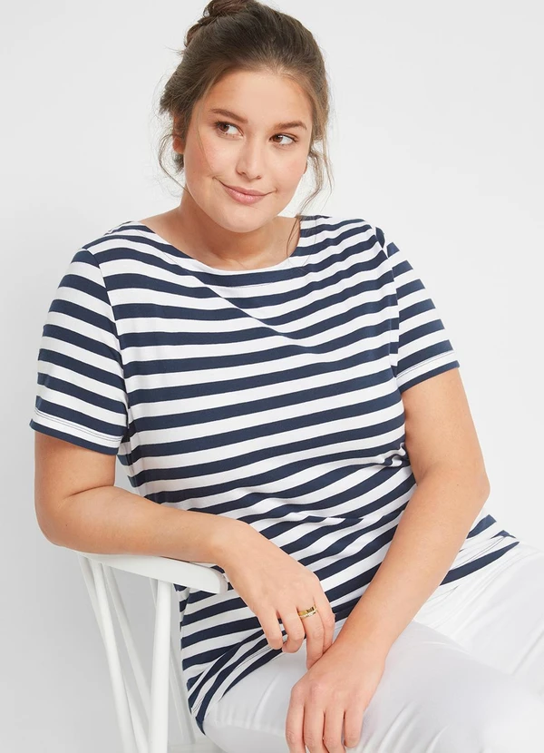 bonprix - Blusa Listrado em Meia Malha Listrada 7