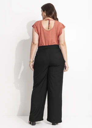 Quintess - Blusa Listras Laranja em Malha de Viscose - QUINTESS