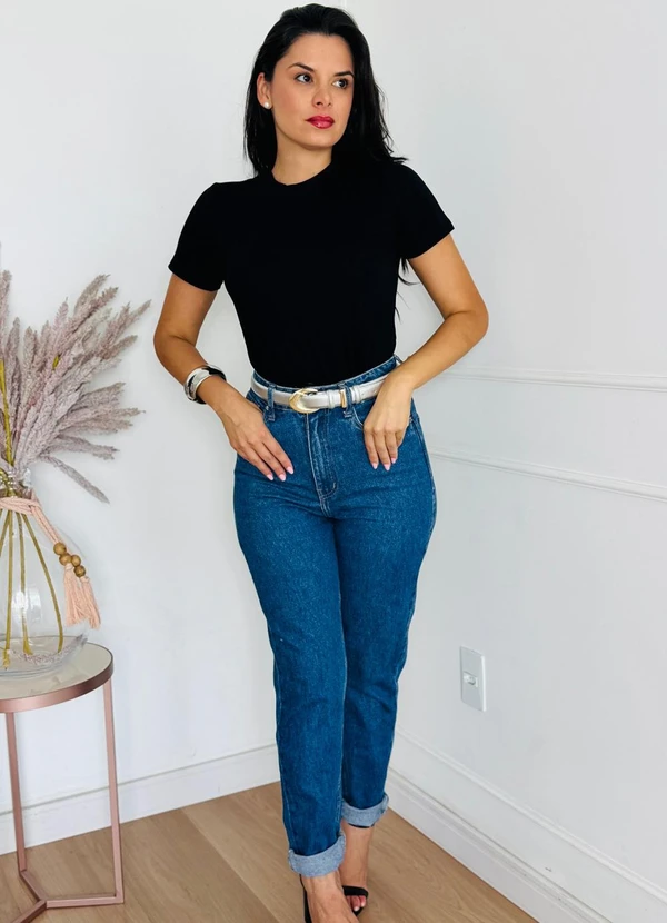 Doce Tom - Blusa Malha Básica Preto 3