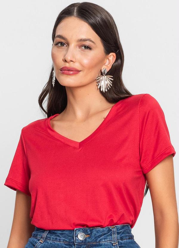 Rovitex - Blusa Malha Feminina Vermelho 1