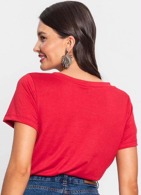 Rovitex - Blusa Malha Feminina Vermelho 2