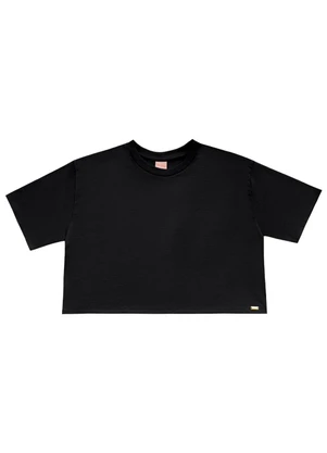 Angel - Blusa Malhao Basic Preto - ANGEL