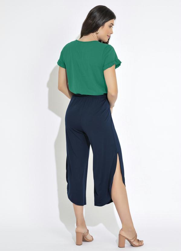 bonprix - Blusa Manga Babados Verde 4