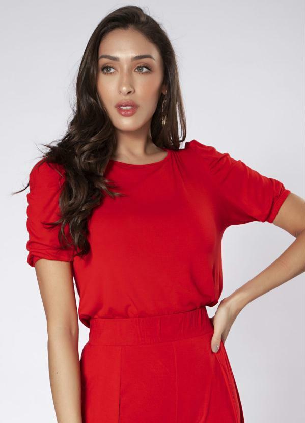 Preview - Blusa Manga Bufante Vermelho