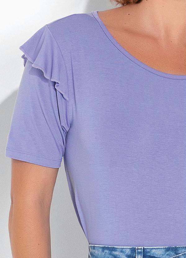 Outlet - Blusa Manga com Babados Lilás 3