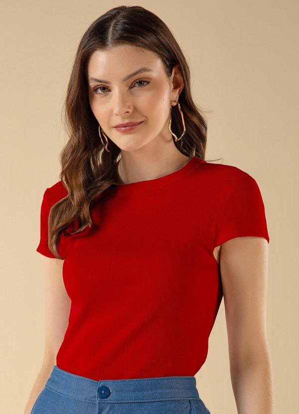 Use Modo - Blusa Manga Copinho Vermelho