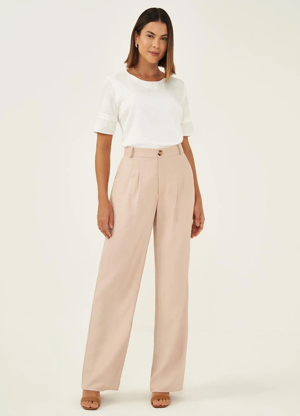 Principessa - Blusa Manga Curta Acetinada Off White Raiany 3