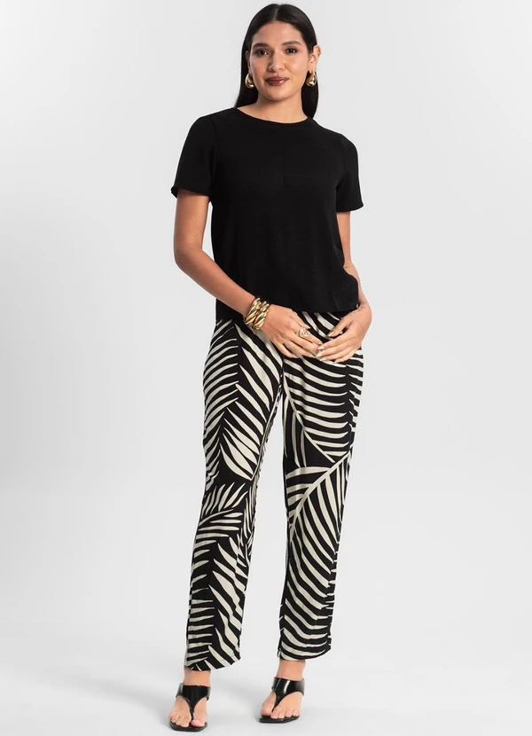 Rovitex - Blusa Manga Curta em Air Flow Preto 3