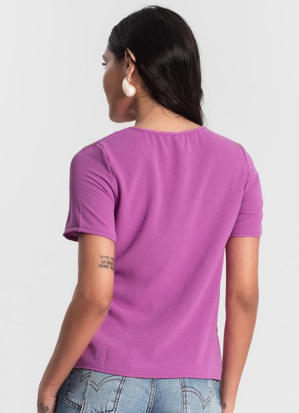 Rovitex - Blusa Manga Curta em Air Flow Roxo 2