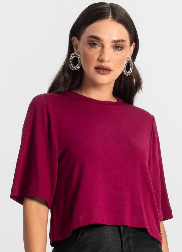 Endless - Blusa Manga Curta em Molecotton Vermelho