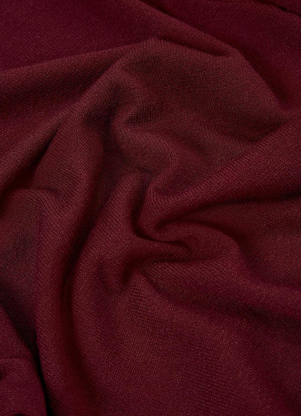 Principessa - Blusa Manga Curta em Tricot Bordô Tainara 8