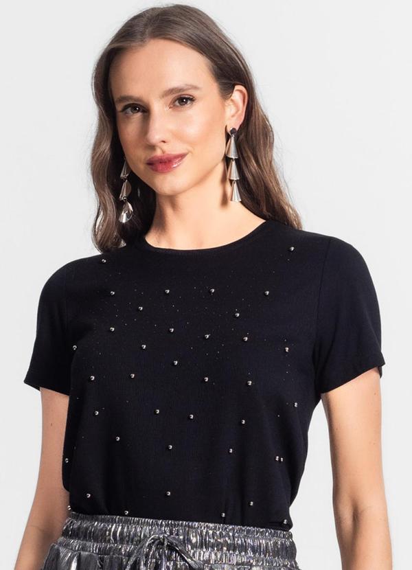 Endless - Blusa Manga Curta Feminina Preto